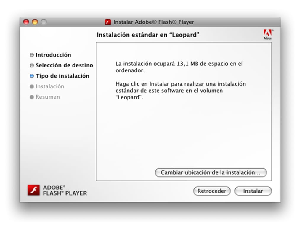 Adobe flash player 10